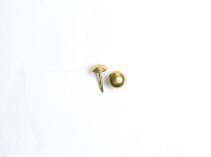 Möbelspik - Slät rund - Mässing